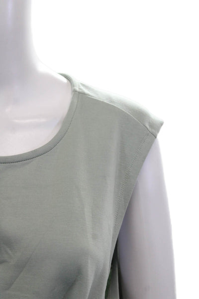 Davi & Dani Womens Jumpsuit Pants Outfit Gray Scoop Neck Sleeveless Size L