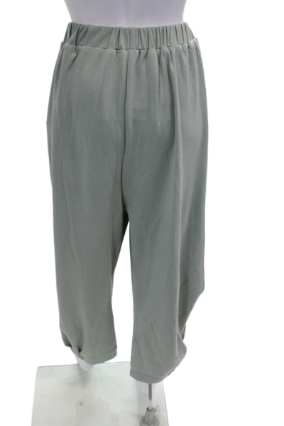 Davi & Dani Womens Jumpsuit Pants Outfit Gray Scoop Neck Sleeveless Size L