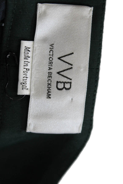 Victoria Beckham Unisex Bermuda Shorts Green Designer Size 4