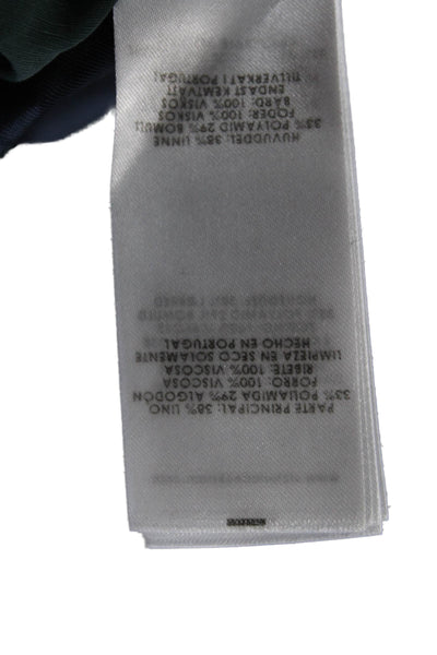 Victoria Beckham Unisex Bermuda Shorts Green Designer Size 4