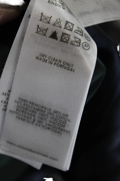 Victoria Beckham Unisex Bermuda Shorts Green Designer Size 4