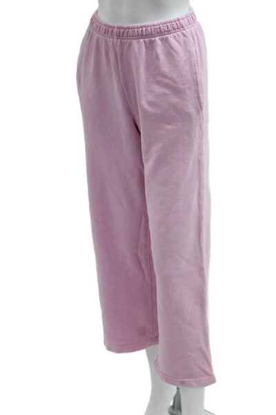 Zara Girls Cotton Blend Crew Neck Sweatshirt + Sweatpants Set Pink Size 11-12
