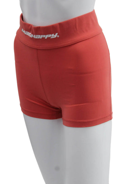 Madhappy Unisex Red Biker Shorts Nylon Spandex Sports Size S
