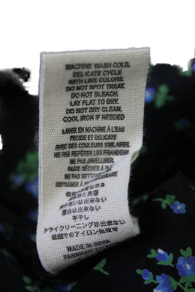 The Great Unisex Black Floral Cotton Shorts Size 2