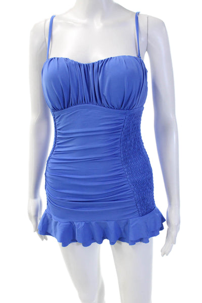 Kenneth Cole Women Swimdress Blue 84% Nylon 16% Elastane Size S