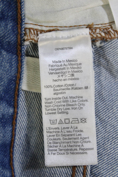 Madewell Unisex Wide Leg Jeans Blue High Rise 100% Cotton Size 31
