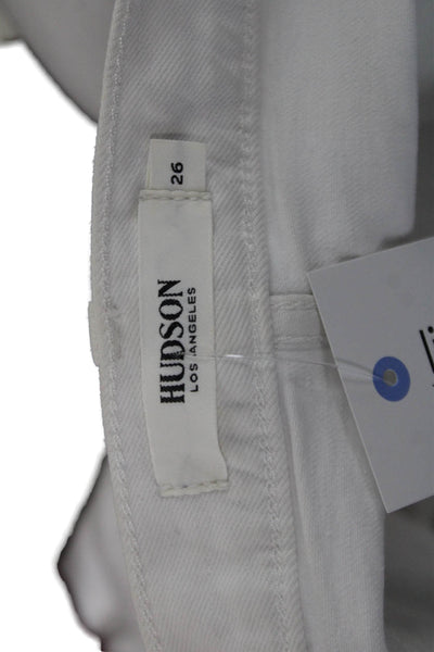 Hudson Womens Mini Pencil Skirt White Size 26