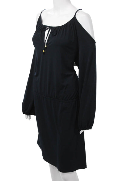 Tahari Women Black V-Neck Blouse 3/4 Sleeve Rayon Spandex Size 1X