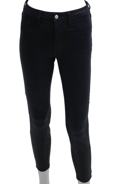 L'Agence Womens Ankle Skinny Jeans Dark Blue Size 25