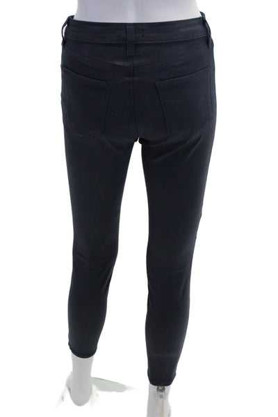 L'Agence Womens Ankle Skinny Jeans Dark Blue Size 25