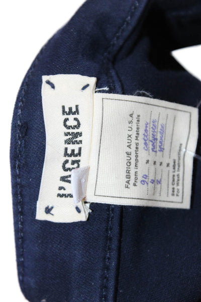 L'Agence Womens Ankle Skinny Jeans Dark Blue Size 25