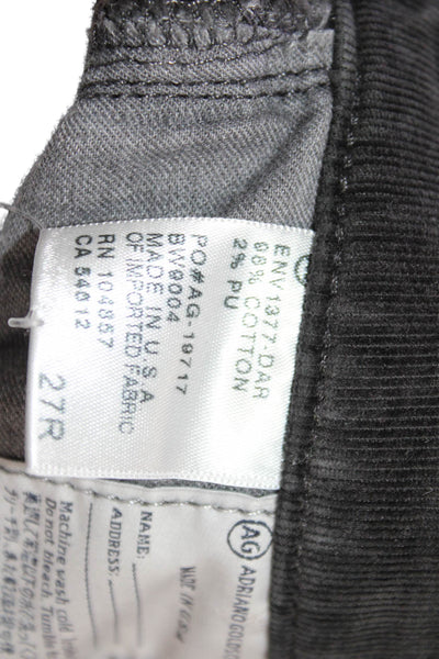 AG Adriano Goldschmied Women Black Ankle Skinny Jeans Mid Rise Size 27