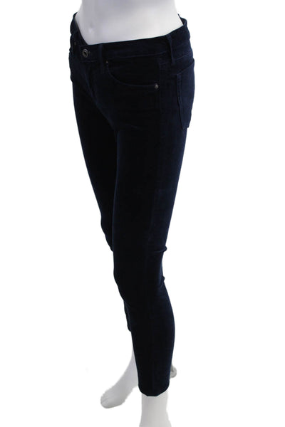 AG Adriano Goldschmied Women Ankle Skinny Jeans Dark Blue Size 26