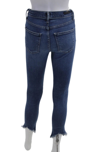 Citizens of Humanity Women Skinny Ankle Jeans Dark Blue High Rise Size 26