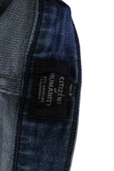 Citizens of Humanity Women Skinny Ankle Jeans Dark Blue High Rise Size 26