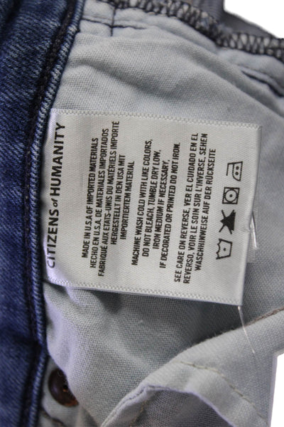 Citizens of Humanity Women Skinny Ankle Jeans Dark Blue High Rise Size 26