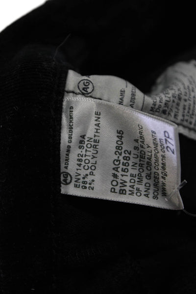 Adriano Goldschmied Women Cropped Ankle Pants Black Size 27