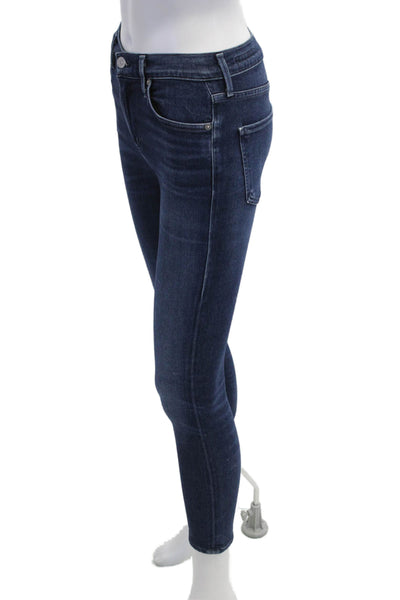 Citizens of Humanity Womens Ankle Skinny High Waist Dark Blue Jeans Size 25