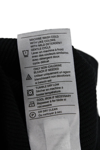 Vince Women Basic Sleeveless Tank Black Designer Cotton Modal Size L