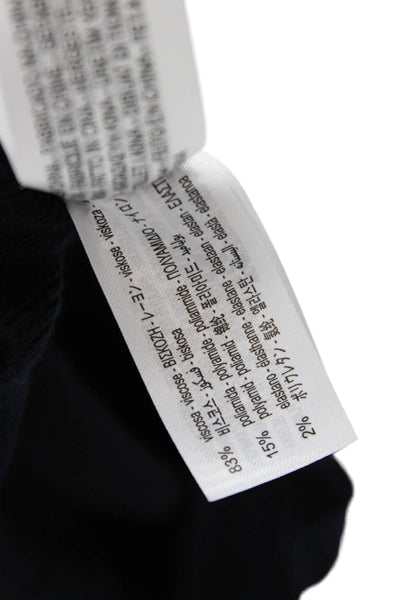 Zara Mens Sleeveless Crew Neck Top Dark Blue Viscose Blend Size XL