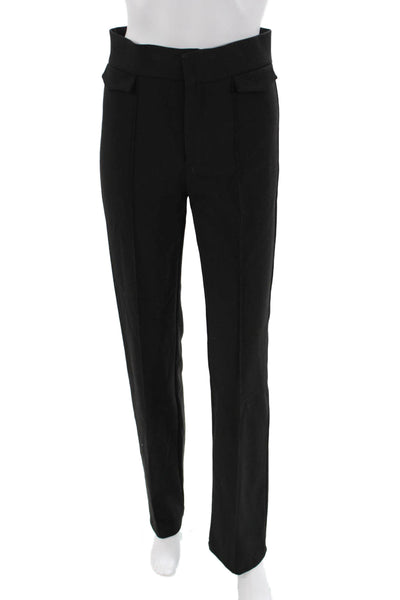 Zara Unisex Dress Pants Black Polyester Blend Button Closure Size M