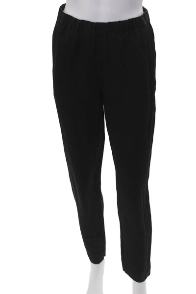 Theory Womens Ankle Dress Pants Black Poly Blend Size PP