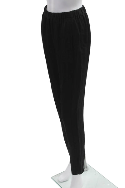Theory Womens Ankle Dress Pants Black Poly Blend Size PP