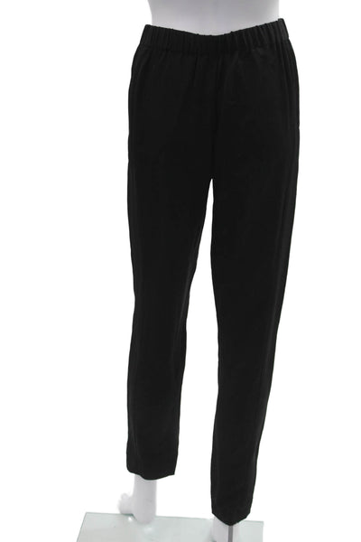 Theory Womens Ankle Dress Pants Black Poly Blend Size PP