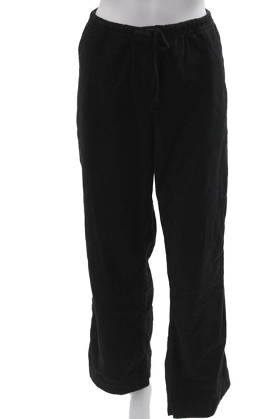 Velvet Womens Black Cotton Drawstring Sweatpants Size M