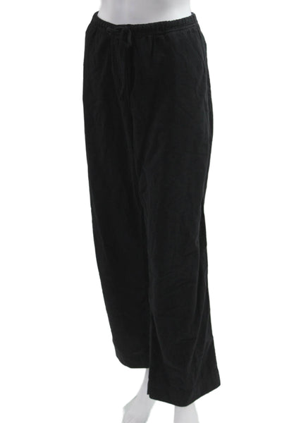 Velvet Womens Black Cotton Drawstring Sweatpants Size M