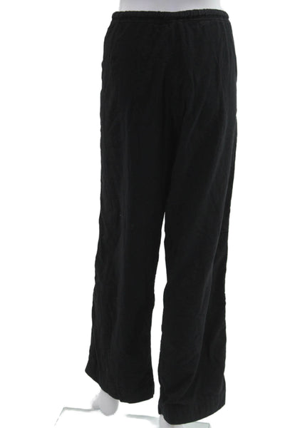 Velvet Womens Black Cotton Drawstring Sweatpants Size M