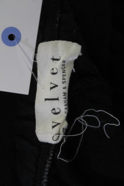Velvet Womens Black Cotton Drawstring Sweatpants Size M