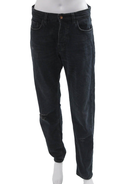 Haikure Mens Dark Gray Straight Jeans Size 31 Inseam 28