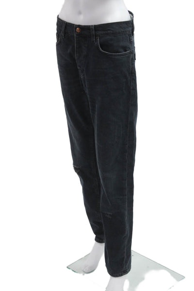 Haikure Mens Dark Gray Straight Jeans Size 31 Inseam 28