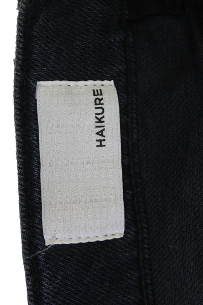 Haikure Mens Dark Gray Straight Jeans Size 31 Inseam 28