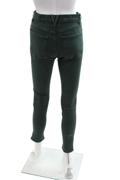 Veronica Beard Women Ankle Skinny Jeans Green Size 26