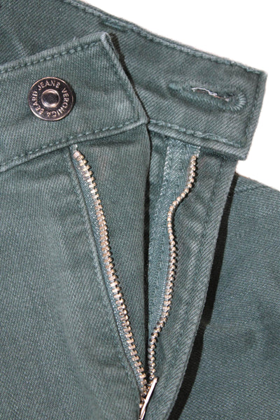 Veronica Beard Women Ankle Skinny Jeans Green Size 26
