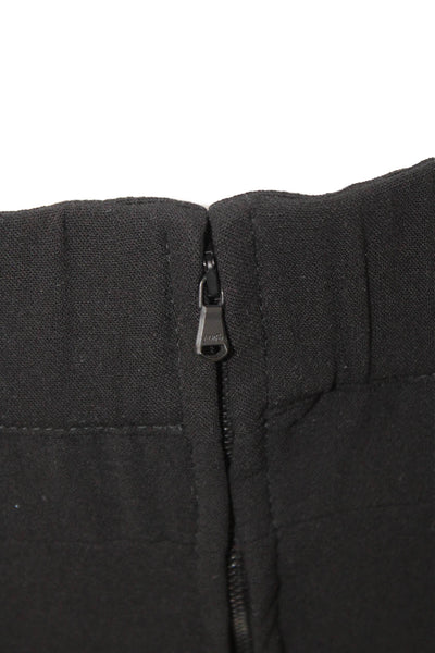 KaufmanFranco Women Ankle Leather Jeggings Black Biker Zip Size 4