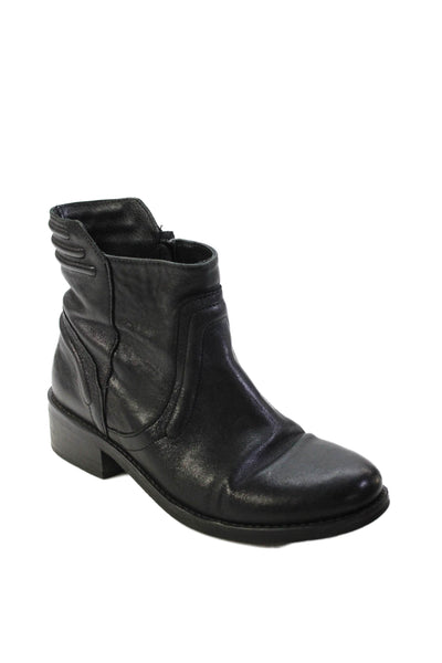Comptoir Des Cotonniers Womens Leather Zip Up Ankle Boots Black Size 36 6