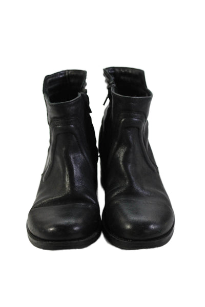 Comptoir Des Cotonniers Womens Leather Zip Up Ankle Boots Black Size 36 6
