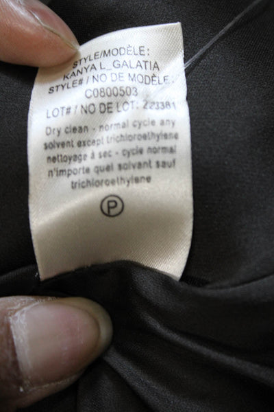 Theory Women Brown Lambagneau Jacket Long Sleeve Size 0P