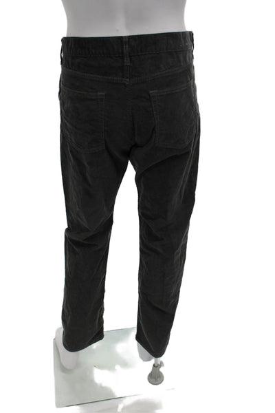 J Crew Mens Dark Gray Cotton Stretch Pants 31 Inseam Size 34