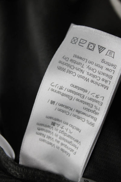 J Crew Mens Dark Gray Cotton Stretch Pants 31 Inseam Size 34