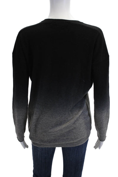 Vince Womens Black Wool Cashmere Pullover Sweater Crew Neck Long Sleeve Size XS