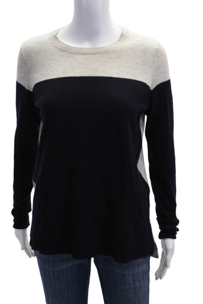Vince Womens Beige Wool Cashmere Crew Neck Pullover Long Sleeve Size XS