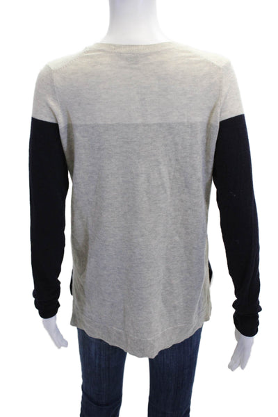 Vince Womens Beige Wool Cashmere Crew Neck Pullover Long Sleeve Size XS