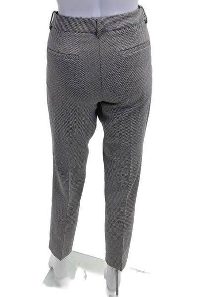 Theory Womens Ankle Cropped Dress Pants Gray Herringbone Size 6