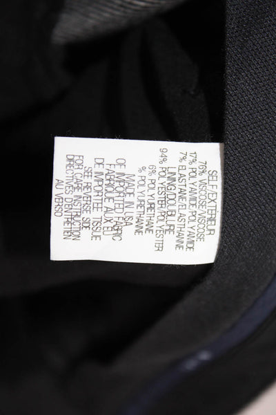 Theory Womens Ankle Cropped Dress Pants Gray Herringbone Size 6
