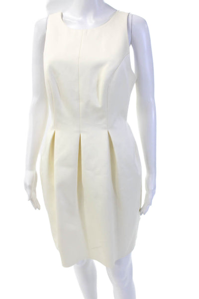 Cynthia Rose Women Fit & Flare Mini Dress Beige Sleeveless Size 10
