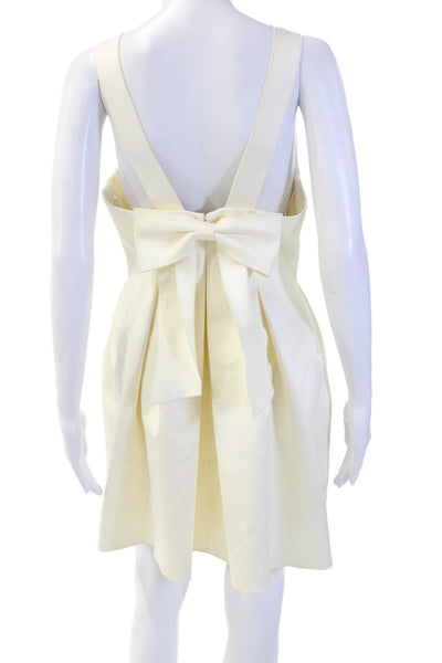 Cynthia Rose Women Fit & Flare Mini Dress Beige Sleeveless Size 10